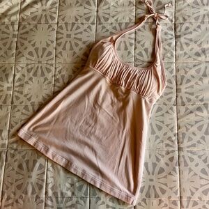 Lululemon Namaste halter tank balletcore pink EUC size 4